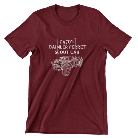 FV701 Daimler Ferret Scout Car T-shirt Unisex Adult